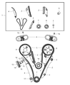 Diagram for 2001 Chrysler LHS Timing Chain Tensioner - 4663676