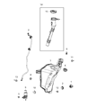 Diagram for 2020 Jeep Wrangler Washer Pump - 68397064AA