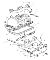 Diagram for 1995 Jeep Grand Cherokee Exhaust Manifold - 53030869