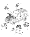 Diagram for Jeep Liberty Clock Spring - 5156106AA