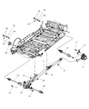Diagram for 1998 Chrysler Town & Country Engine Mount Bracket - 4641665