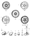 Diagram for 2009 Dodge Caliber Spare Wheel - 5105032AA