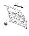 Diagram for 2008 Chrysler Town & Country Wiper Arm - 68028437AA