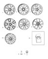 Diagram for 2014 Jeep Cherokee Spare Wheel - 1UT90GSAAA