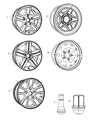 Diagram for 2011 Ram Dakota Spare Wheel - 52855013AA