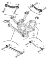 Diagram for Chrysler Axle Support Bushings - 5180587AB
