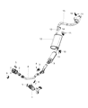 Diagram for 2020 Jeep Gladiator Muffler - 68464813AA
