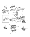 Diagram for 2004 Chrysler Pacifica Heater Core - 5019219AD