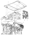 Diagram for 2009 Jeep Liberty Hood Latch - 4589484AB