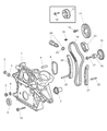 Diagram for Dodge Sprinter 2500 Timing Cover - 5103969AA