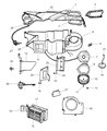Diagram for 1999 Dodge Dakota Heater Core - 4644228AB