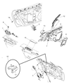 Diagram for 2010 Dodge Viper Door Latch Assembly - 4865726AC