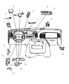 Diagram for 1999 Dodge Ram Wagon Dimmer Switch - 5010205AA