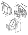 Diagram for 2005 Dodge Ram 1500 Weather Strip - 55276897AC