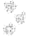 Diagram for 2007 Jeep Compass Engine Mount - 5105667AC