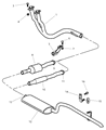 Diagram for 1999 Jeep Wrangler Exhaust Clamp - 52101040