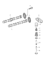 Diagram for Jeep Patriot Cam Gear - 68089057AA
