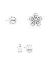 Diagram for 2020 Jeep Cherokee Wheel Cover - 1LB77DX8AC