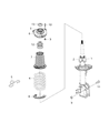Diagram for 2020 Jeep Compass Shock Absorber - 68257668AB