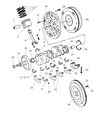 Diagram for Dodge Durango Piston Ring Set - 4740259