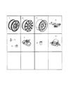 Diagram for 2011 Ram Dakota Spare Wheel - 52113234AA