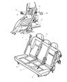 Diagram for Chrysler PT Cruiser Seat Belt - ZF32BD5AE