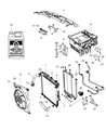 Diagram for 2009 Dodge Durango Cooling Fan Assembly - 55361429AC
