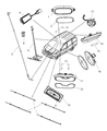 Diagram for Chrysler Town & Country Interior Light Bulb - L0000567