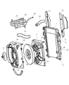 Diagram for Jeep Liberty Radiator Support - 55176756AD
