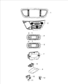 Diagram for Mopar HVAC Control Module - 68373079AB