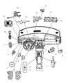 Diagram for 2004 Dodge Stratus Headlight Switch - 4608603AI