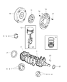 Diagram for Dodge Stratus Crankshaft Thrust Washer Set - 4856734AB