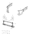 Diagram for Ram 1500 Radiator Support - 68403786AD