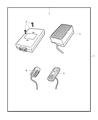 Diagram for 2005 Chrysler Sebring Car Speakers - 5102026AA