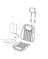 Diagram for 2011 Dodge Charger Seat Cover - 1VM32DX9AA