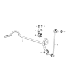 Diagram for 2012 Jeep Compass Sway Bar Kit - 5105101AC