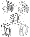 Diagram for 2007 Dodge Ram 2500 Weather Strip - 55277031AD