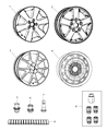 Diagram for 2009 Dodge Journey Spare Wheel - 4721566AC