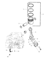 Diagram for 2015 Ram 4500 Piston Ring Set - 68005323AA