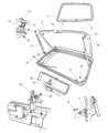 Diagram for Jeep Grand Cherokee Liftgate Hinge - 55075162