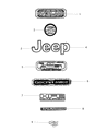 Diagram for 2020 Jeep Wrangler Emblem - 68422350AA