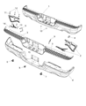 Diagram for Ram 1500 Classic Bumper - 55277451AE