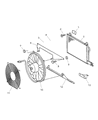 Diagram for 2005 Dodge Sprinter 3500 Cooling Fan Assembly - 5103653AA