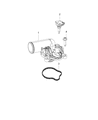 Diagram for Dodge Thermostat Gasket - 68212516AA