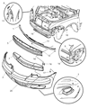 Diagram for 2003 Chrysler PT Cruiser Air Deflector - 5288792AB