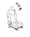 Diagram for 2007 Chrysler Sebring Seat Belt - XS45BD5AE