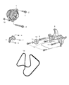 Diagram for Chrysler Aspen Alternator Bracket - 53032387AA