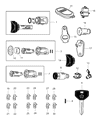 Diagram for 1995 Dodge Ram Wagon Door Lock Cylinder - 4778123