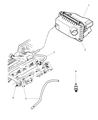 Diagram for Chrysler Crankcase Breather Hose - 5047001AA