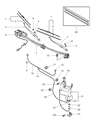 Diagram for 1994 Chrysler Town & Country Wiper Blade - WB00000DAA